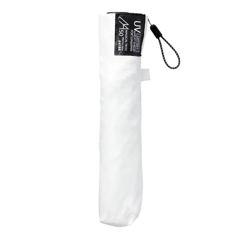 estaa MAGICAL TECH PROTECTION Ultra-Lightweight Folding Sun Umbrella Plain 50cm White/31-230-30226-15