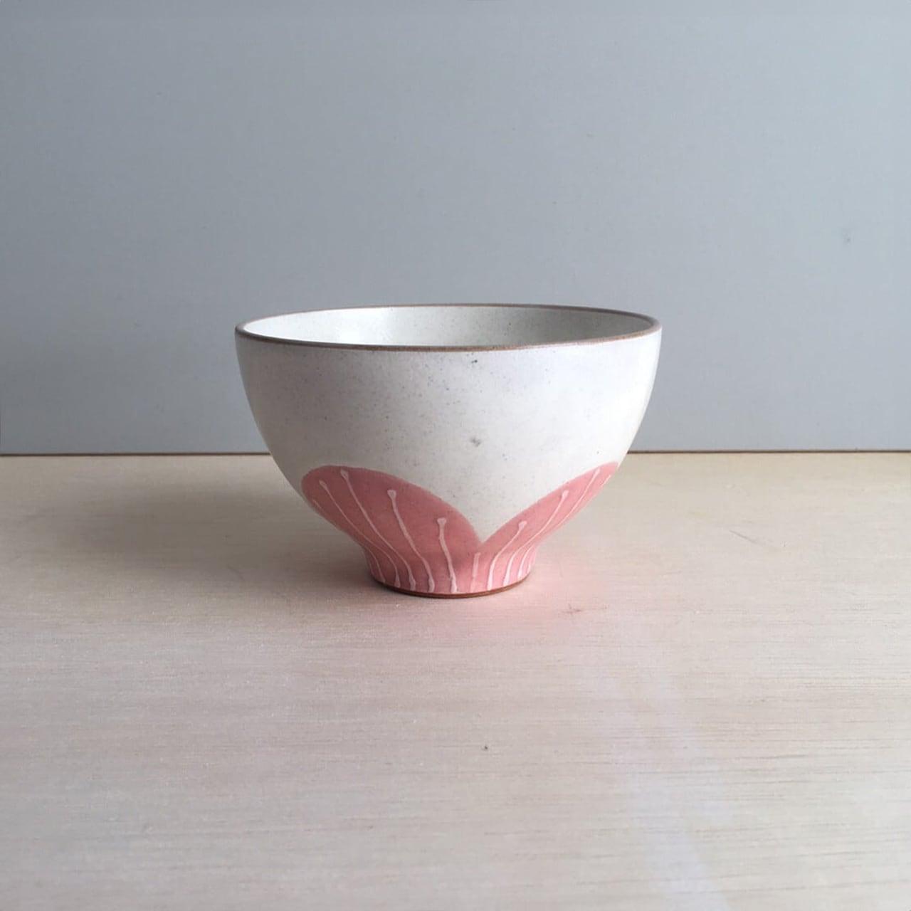 Fluffy Flower Rice Bowl Pink