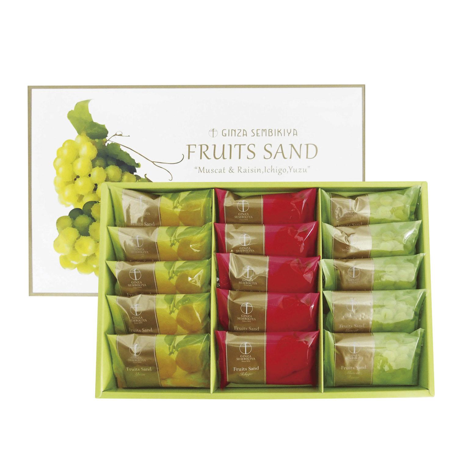 Gift Assortment of Baked Sweets Patisserie Ginza Senbikiya Ginza Fruit Sandwich B (15 pieces)