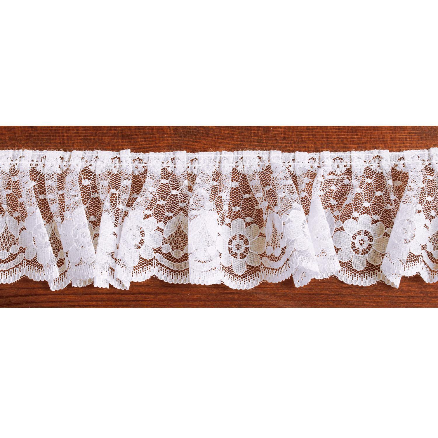Nippon Chuko Russell Lace Frill 10m White RF2013-0