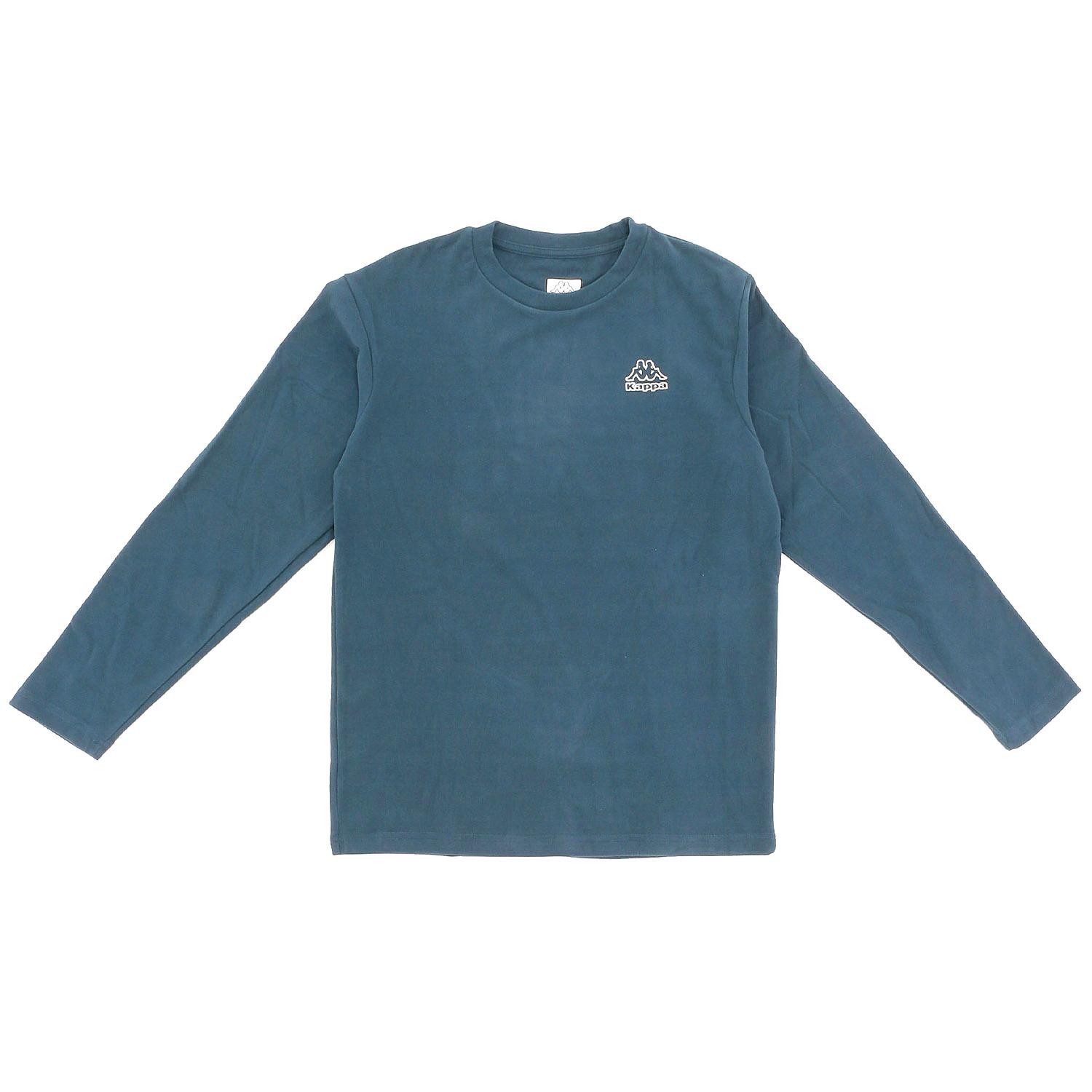 Kappa Men's Crew Neck Long Sleeve T-Shirt (Brushed Smooth) Navy Blue M