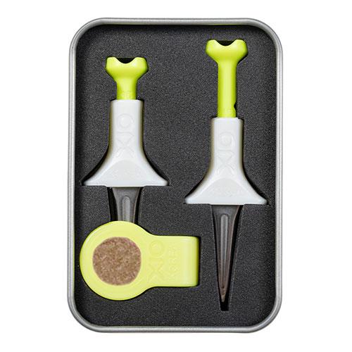 FlukeForest Multi-Golf Tee Set to your preferred height for consistent placement every time Yellow-Green FF-X102-YG