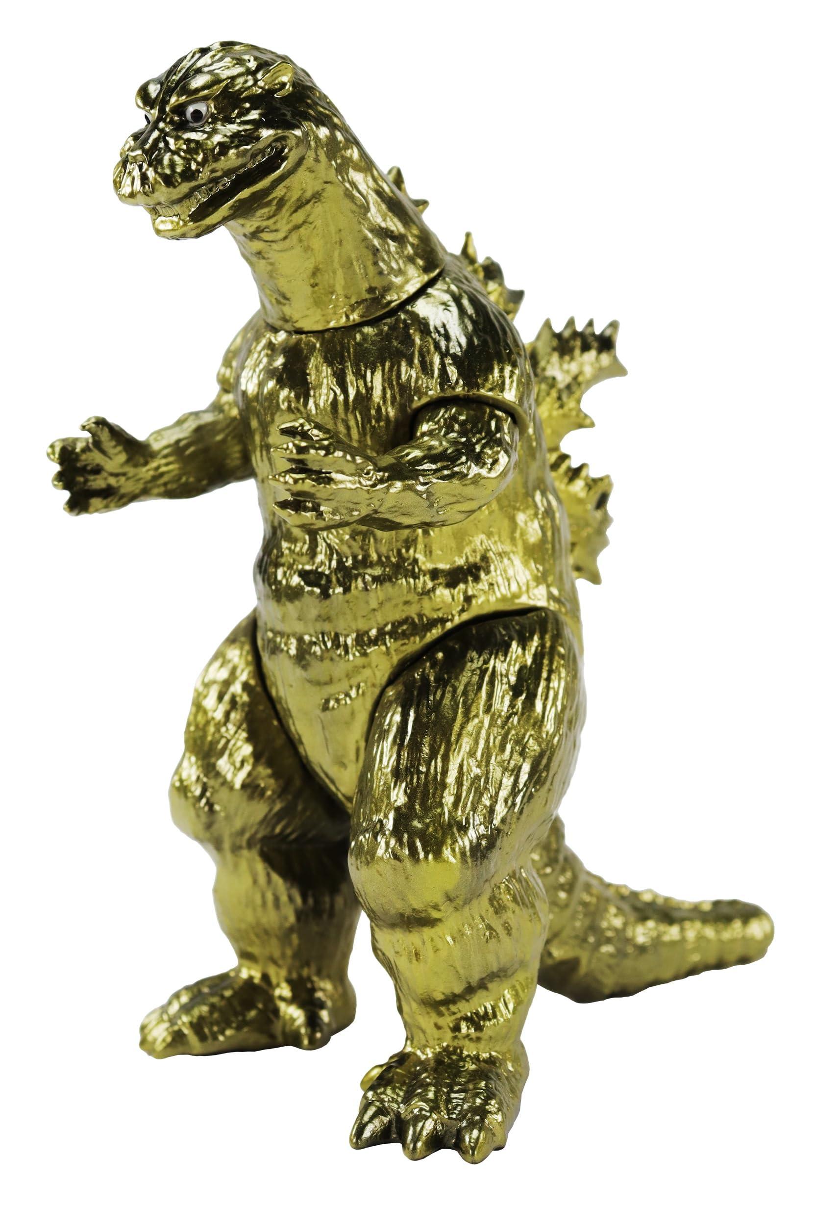Character Content Production (Ccp) Mid-Size Series Godzilla (1954) Gold Plated Paint Ver. Approx. 120mm PVC Pre-Painted Complete Sofubi Figure