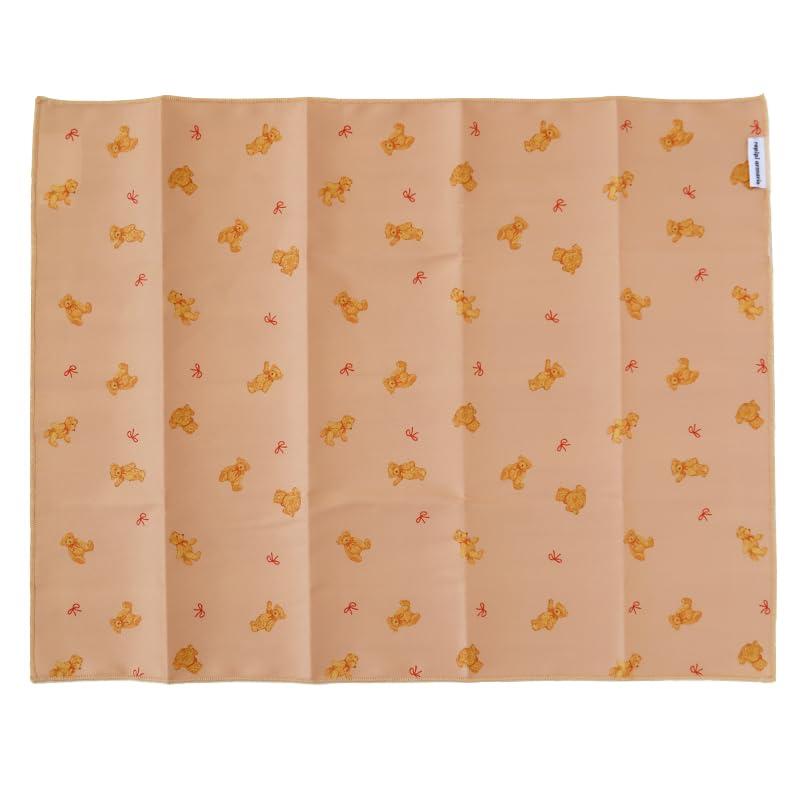 repipi armario Lunch Mat for Girls 40×50cm Rectangular A: Brown (Bear)