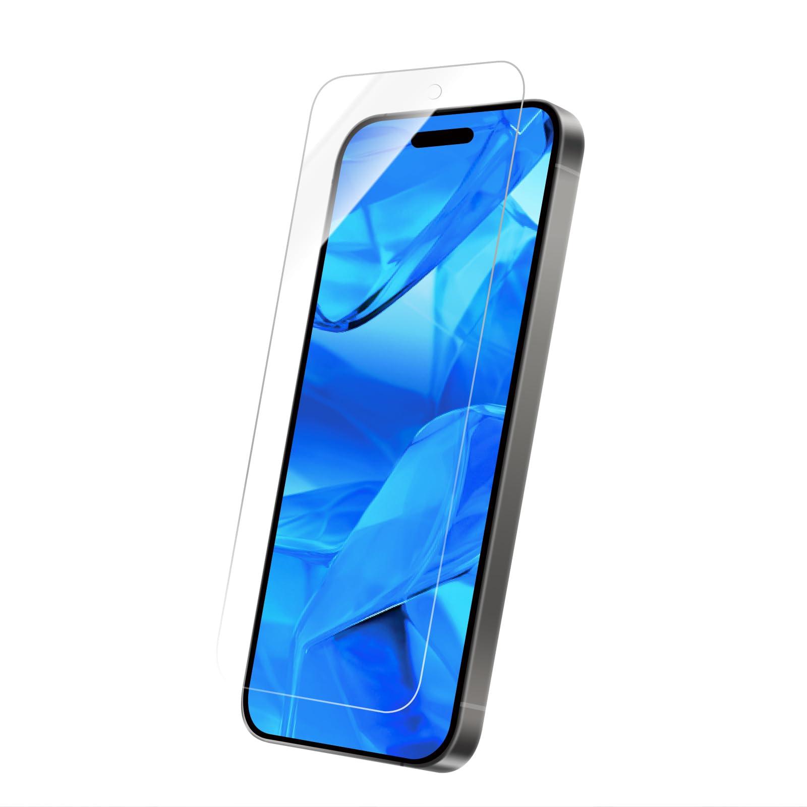 LEPLUS iPhone 16 Compatible Glass Film “GLASS PREMIUM FILM Lite” Blue Light Cut LN-IM24FGLB