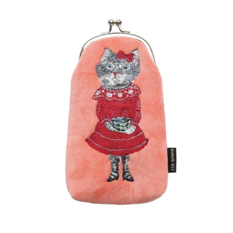 Nathalie Lete Long Purse Gray Cat/511222
