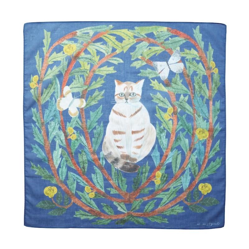 Matsuo Miyuki Handkerchief/Butterfly Cat