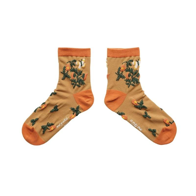 MIYUKI MATSUO Float Socks Flower / BR
