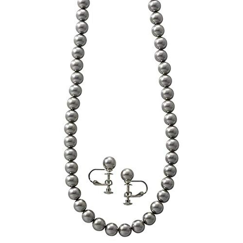 Shell Pearl Necklace & Earring Set K20316715