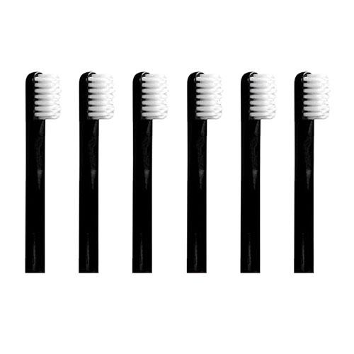 Yoshida Kogyo Adelie Replacement Toothbrushes 6-Month Supply (6-Pack) Long-Life & Eco-Friendly Toothbrushes Stands upright for hygienic storage ADELIE-59180