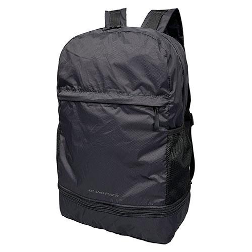 Shikake-nin 101 xpandPack Foldable Bag Palm-Sized Foldable Backpack Black S101-XP01-BK