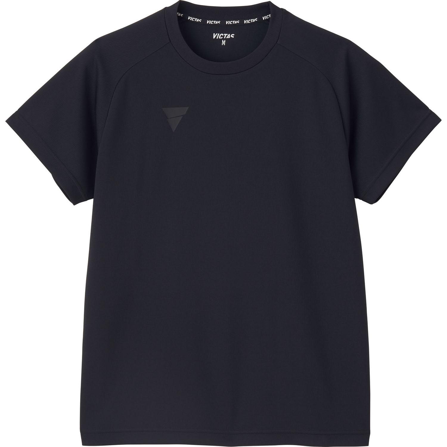 [VICTUS] Table Tennis T-Shirt Moisture-Wicking Quick-Dry Stretch Unisex V-TS508 Black 4XL 532501