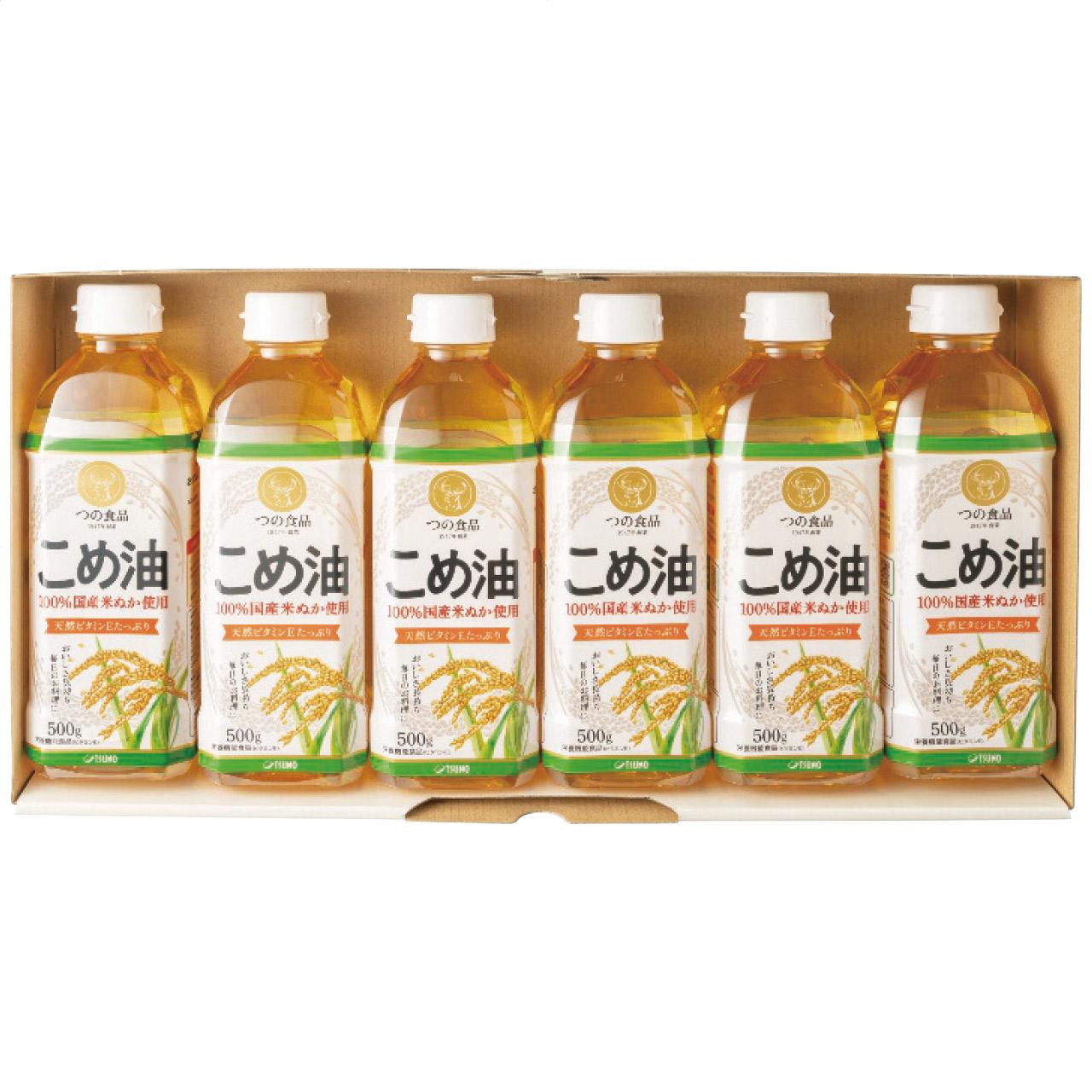TSUNO Rice Oil Gift Set 500g x 6 Bottles Made in Japan