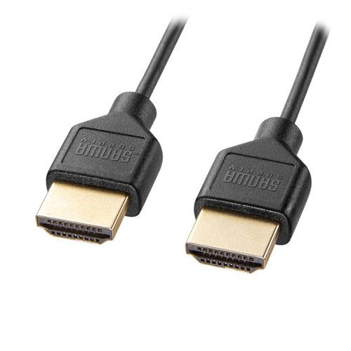 Sanwa Supply Ethernet-Compatible High-Speed HDMI Cable 1m Slim & Small KM-HD20-SS10N