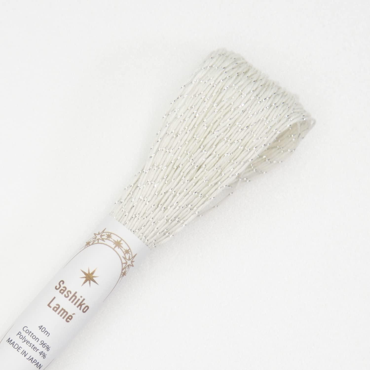 Olympus Thread Olympus Sashiko Thread Lame Approx. 40m Col. SL1 White Series