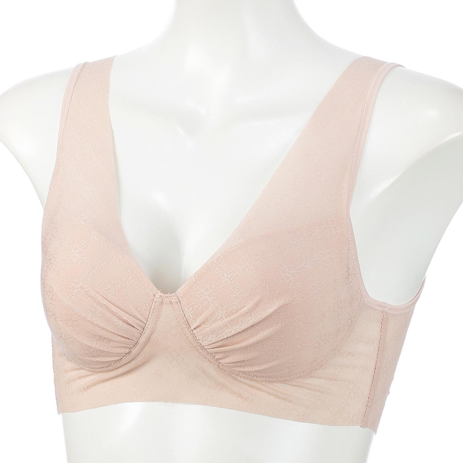 [GUNZE] Non-Wire Bra KIREILABO Lightweight Comfort Beautiful Bust Line Pull-Over Style KB4355 Women's Royal Beige M