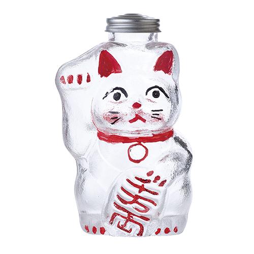 Hirota Glass Maneki-neko Small Candy Jar