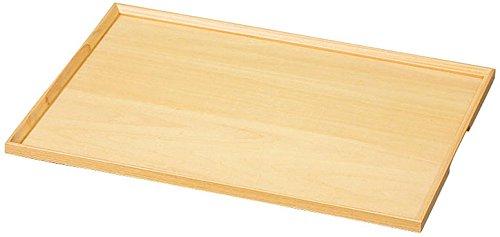 Yamaco Yumi Commercial Use White Wood Rectangular Tray Thin Type (Medium) yamaco15421