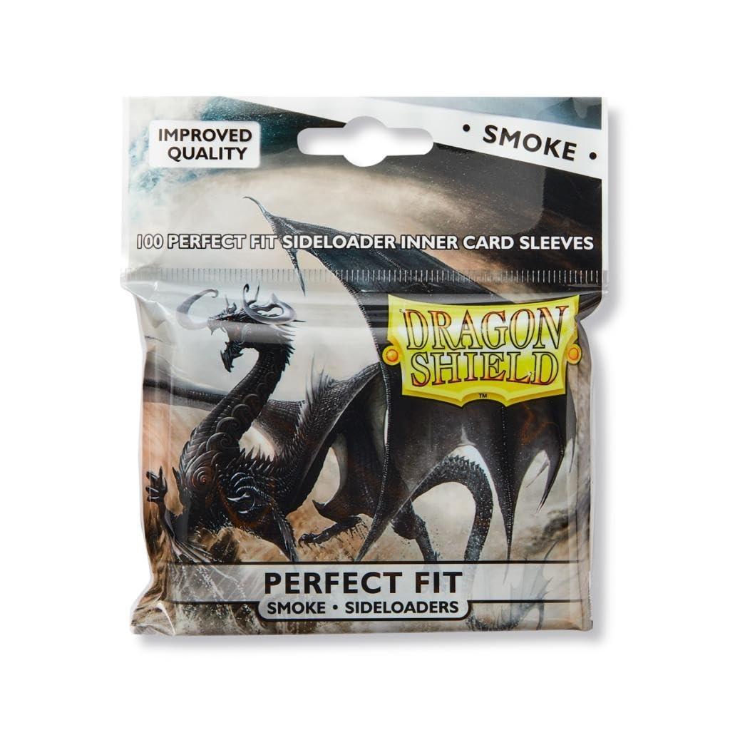 Arcane Tinman Dragon Shield Sleeves Perfect Fit Side Loader Smoke (100) Cards