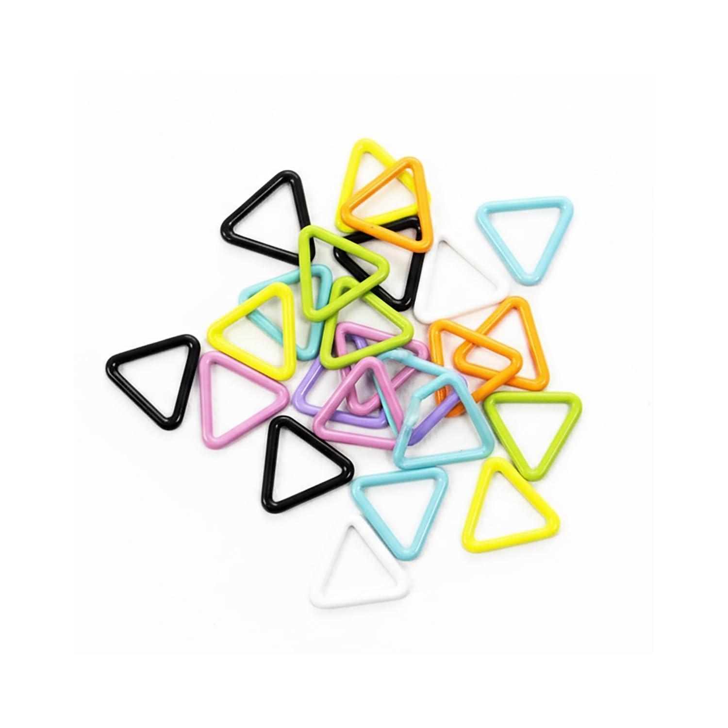 Knit Wit Colorful Stitch Counters Assortment 20-Piece Set Triangle KNW-SM4