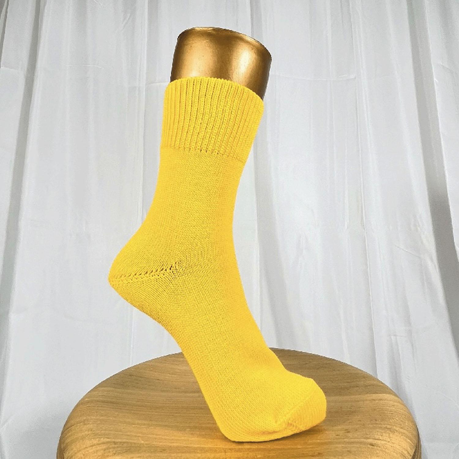 Hummingbird Cotton Short Socks - Yellow - M
