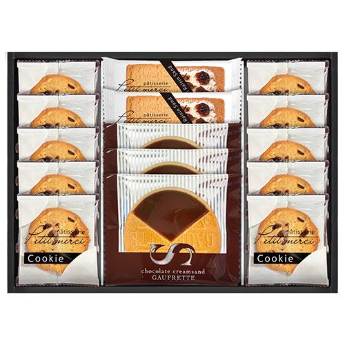 Petit Merci 甜品店 焦糖葡萄干夹心饼干&粗粒曲奇·华夫饼组合装 PM-25
