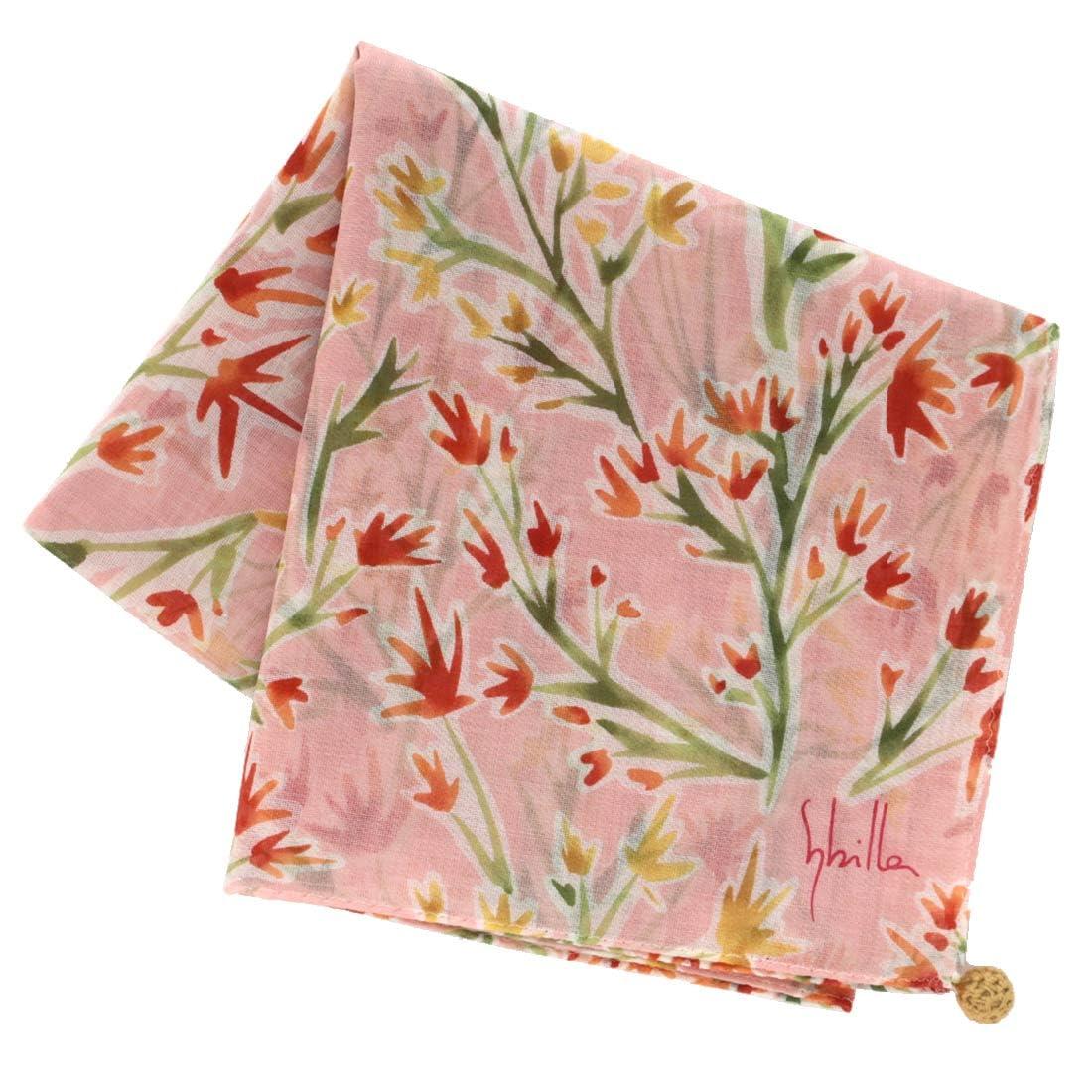 Sibila Oversized Printed Handkerchief Pink