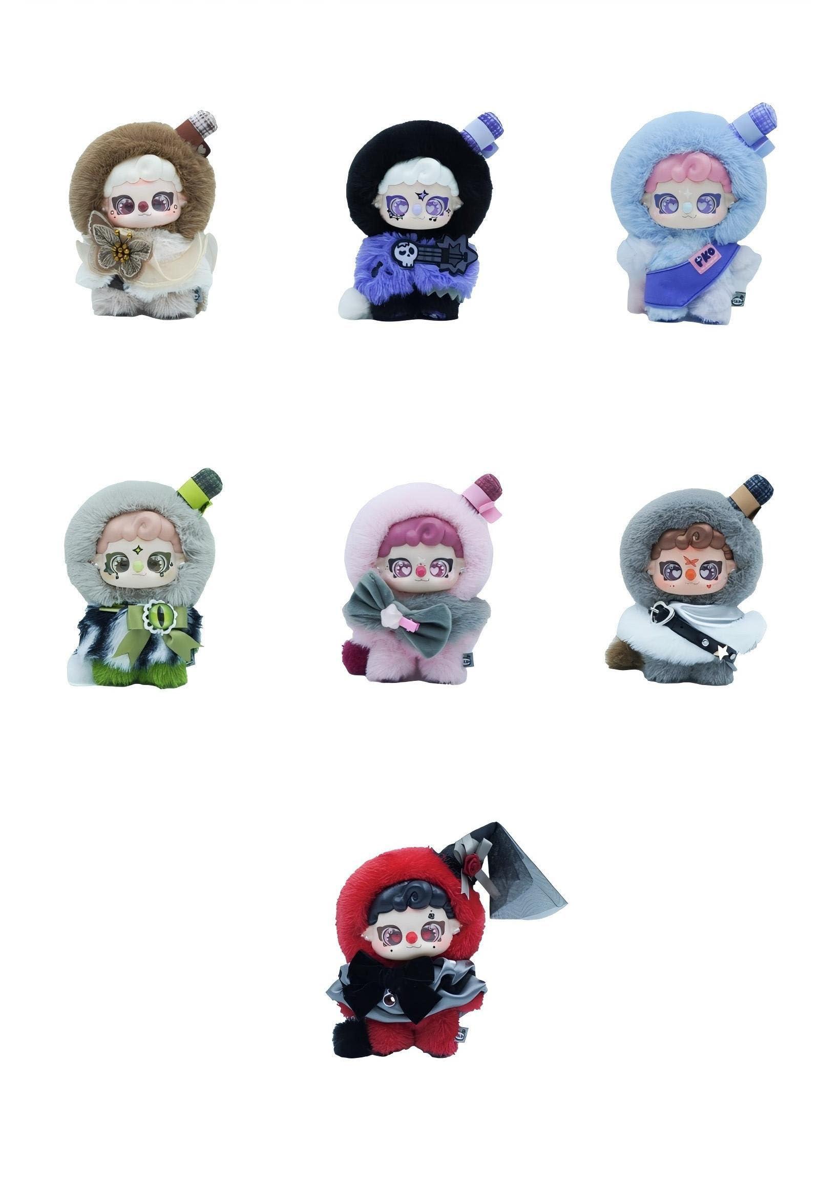 FRIENDSHEEP PIKOO PUPU 摇滚四人组系列 收藏毛绒玩具　1盒6个装