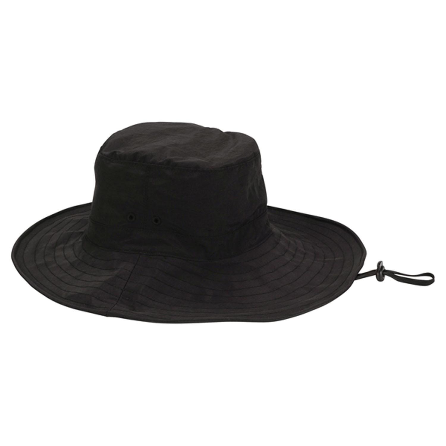 Wpc. UV Protection Cool-to-the-Touch Wide-Brimmed Safari Hat - Black