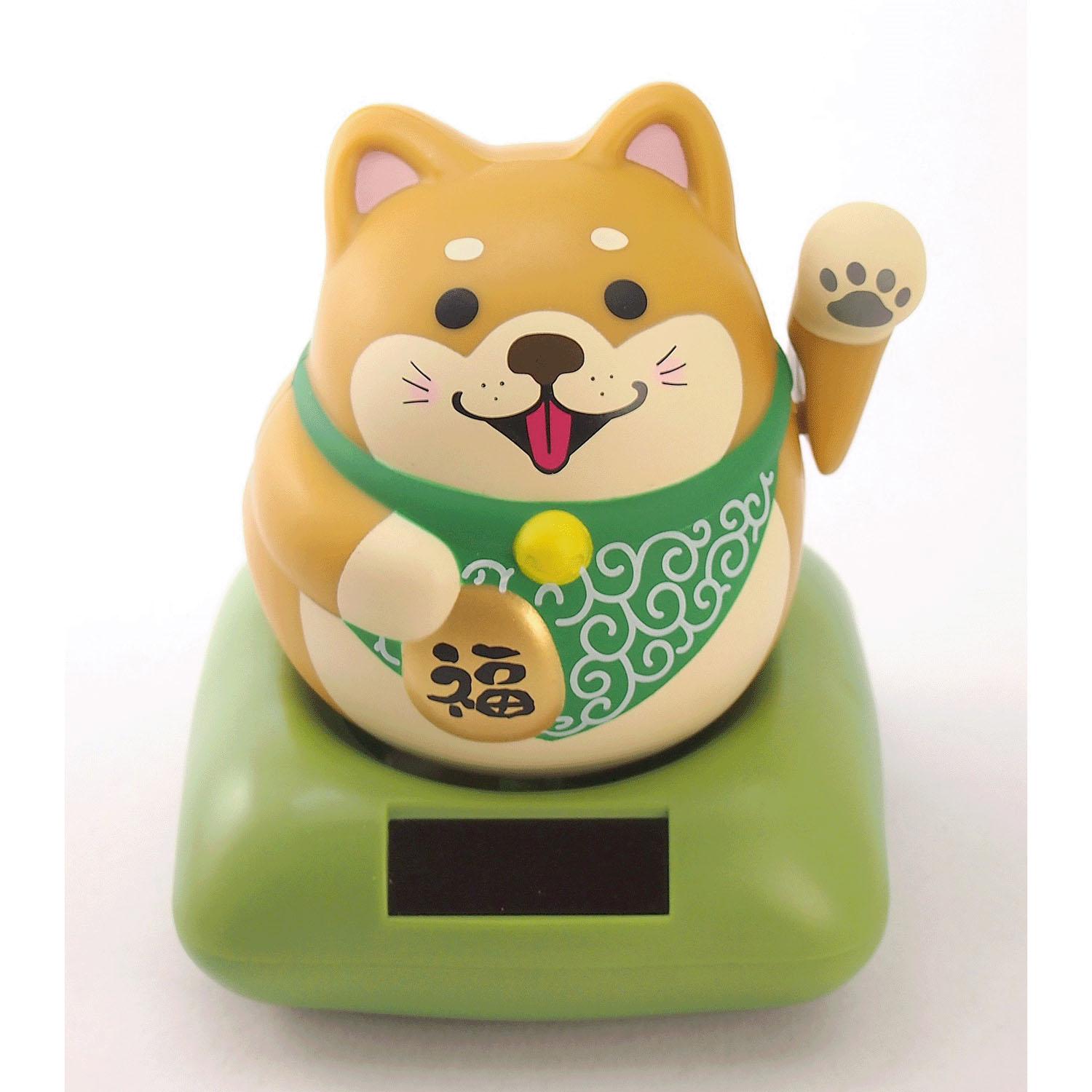 Solar Happy Beckoning Dog Shiba