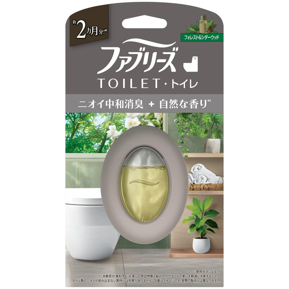Febreze Toilet Deodorizer Premium Series Odor Control + Natural Forest & Cedarwood Scent