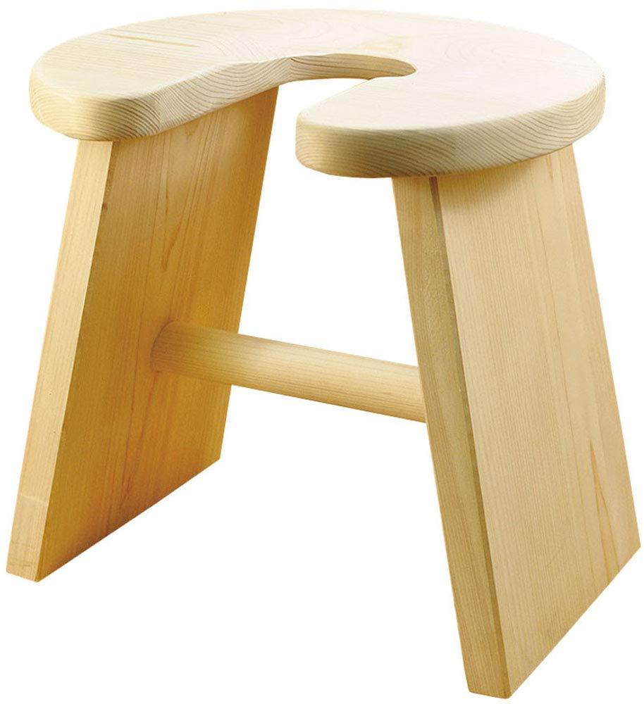 Yamako Bath Chair Natural Approx. 31.5 × 26.5 × Height 30 cm