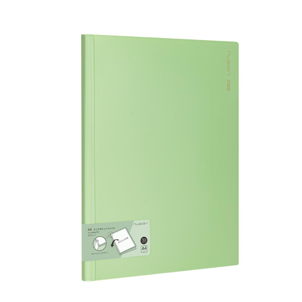 Deli nusign Clear Pocket File A4 30 Pockets Green DLI-NDB517GR 1 Book