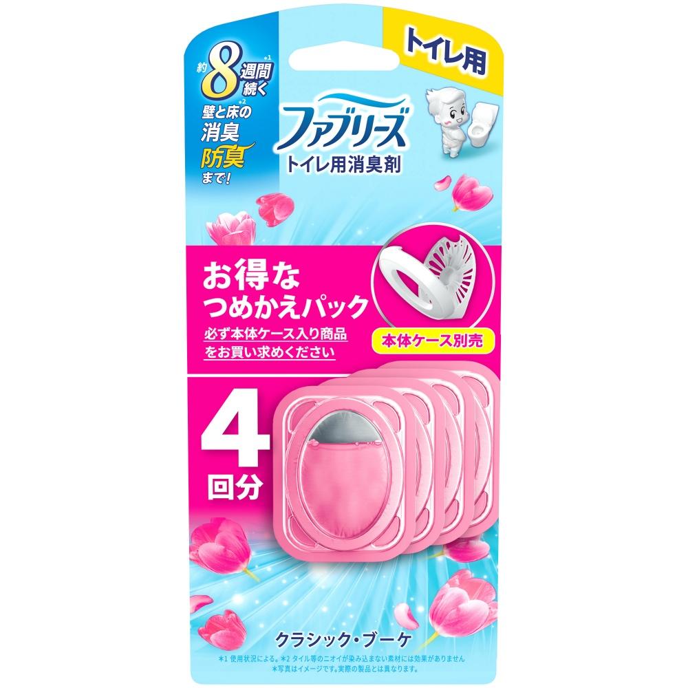 Febreze Toilet Deodorizer Classic Bouquet Refill 4-Pack