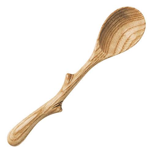 Yamaco Temahima-Kobo Twig-Style Cutlery Ash Spoon Small Size Cute Cutlery Expressing Tree Branches yamaco78911
