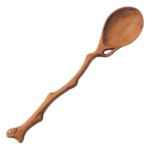 Yamaco Temahima-kobo Twig-style Cutlery Doshie Spoon Large Size Cute cutlery expressing tree branches yamaco78913