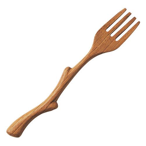 Yamaco Temahima-kobo Twig-style Cutlery Doshie Fork Large Size Cute cutlery expressing tree branches yamaco78915