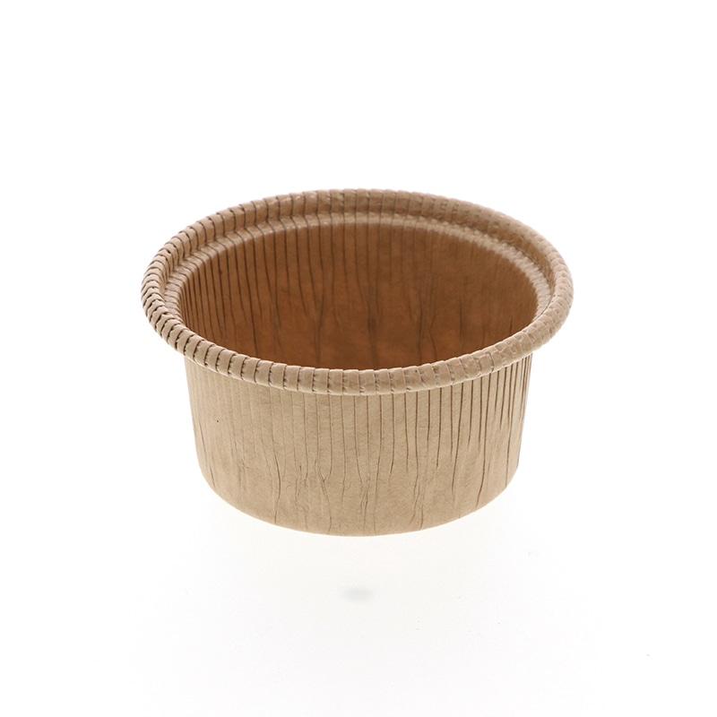 Tenma Paper Products Confectionery Supplies Curled Cup CR8741 Plain Brown 100 Sheets