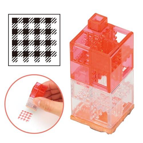 Connectable Block Stamp Gingham Check