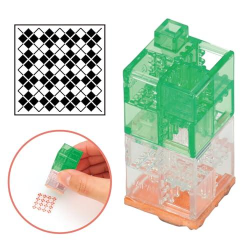 Connectable Block Stamp Argyle Check