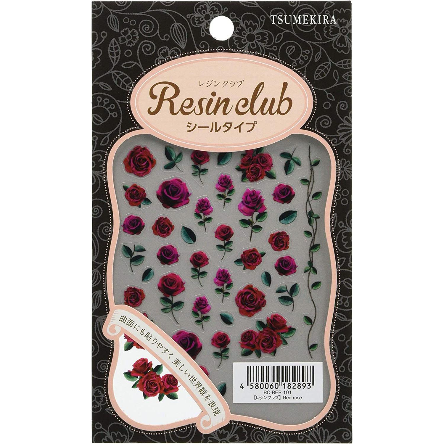 Red rose UV Resin Seal Parts RC-RER-101