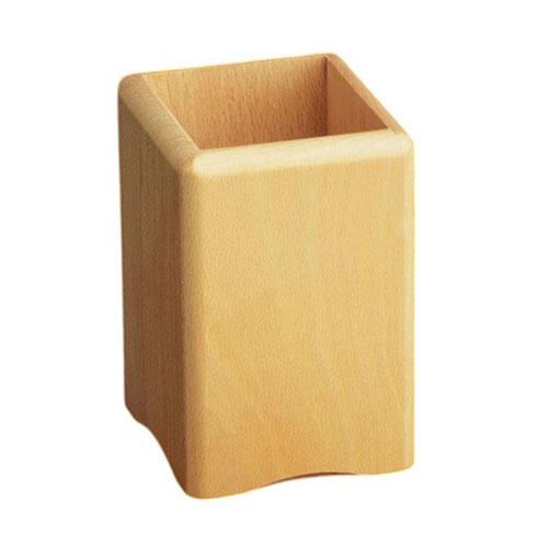Yamaco Yobi Commercial Rounded-Corner Chopstick Holder (Approx. 8.8 x 8.8 x H13.4 cm) Natural, Commercial Supplies for Hotels, Ryokan, and Restaurants yamaco15228