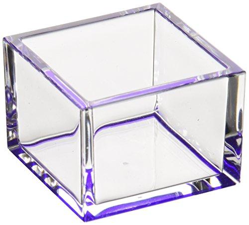 Yamaco Youbi Commercial Clear Masu (approx. 6.1 x 6.1 x 4.3cm) Purple For hotels, ryokans, and restaurants yamaco26835