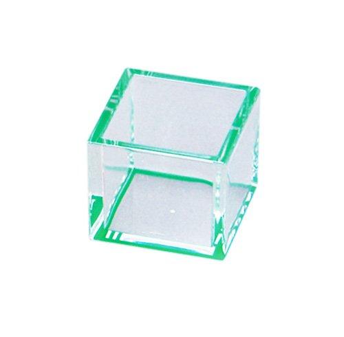 Yamaco Youbi Commercial Mini Clear Masu (approx. 4.9 x 4.9 x H4.1cm) Green For hotels, ryokans, and restaurants yamaco26977