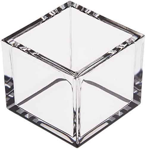 Yamaco Youbi Commercial Mini Clear Masu (approx. 4.9 x 4.9 x H4.1cm) Black For hotels, ryokans, and restaurants yamaco26980
