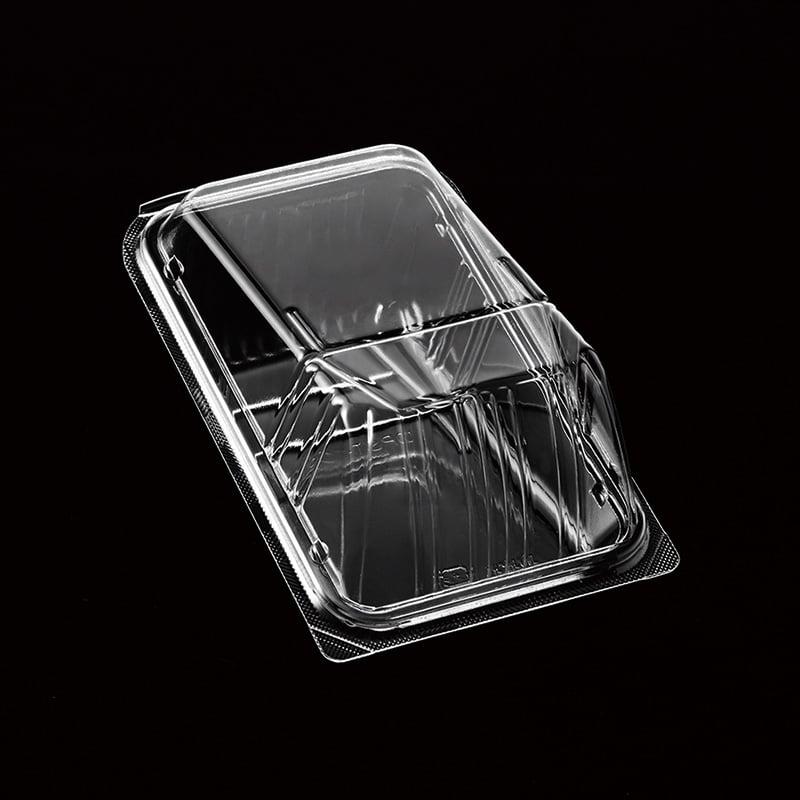 Denka Polymer Food Container Interlocking Lid Pack for Sandwiches OPST-100 50-Pack 004420749
