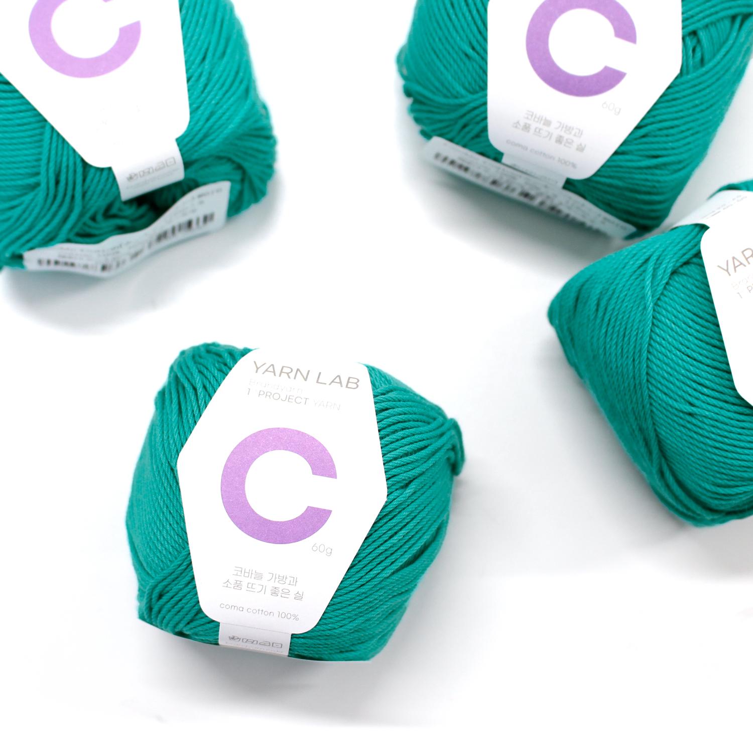 Knit Wit Korean Cotton Knitting Yarn Cookie Cotton Ceramic 4-Ball Set KNW-CCP10