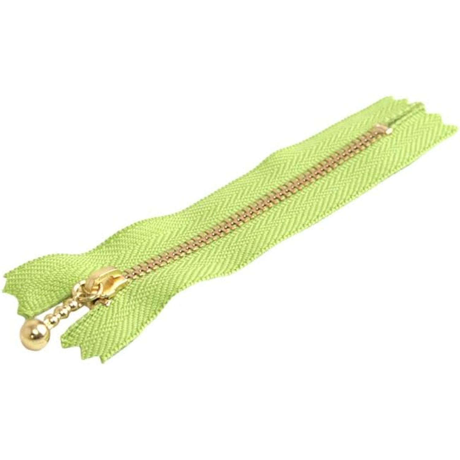 Y.K.K Ball-End Zipper 14cm 10 pcs Green Apple 3G14-874