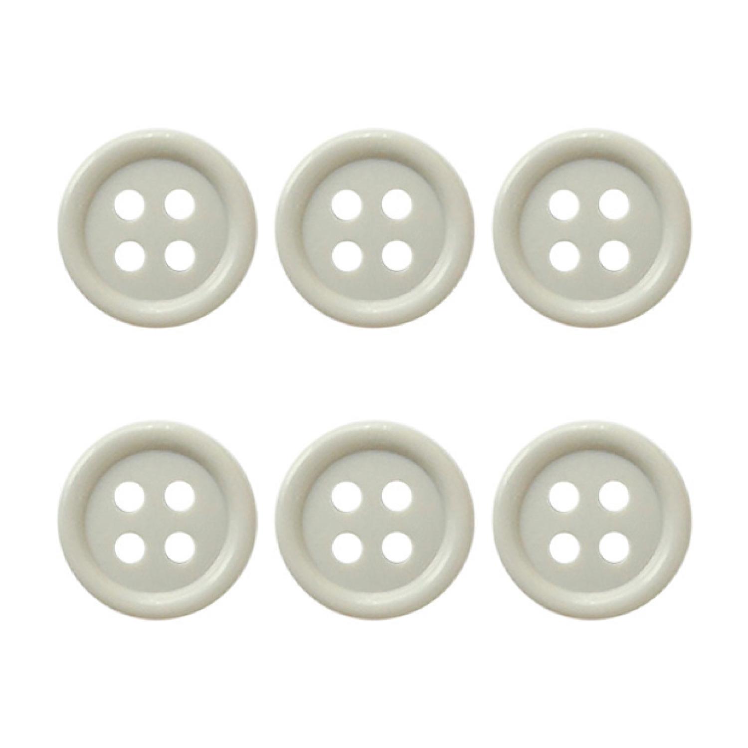 日本纽扣贸易(Nippon Chuko) 彩色纽扣 21mm 6个 灰褐色 CG1700-21-40