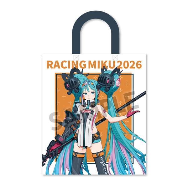 赛车初音 2026 核心视觉图1&核心视觉图2 Ver. 带底衬托特包